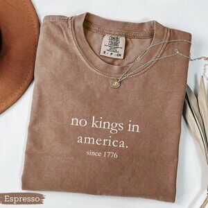 No Kings in America Shirt, Comfort Colors® 1776 Tee, Patriotic Protest Shirt